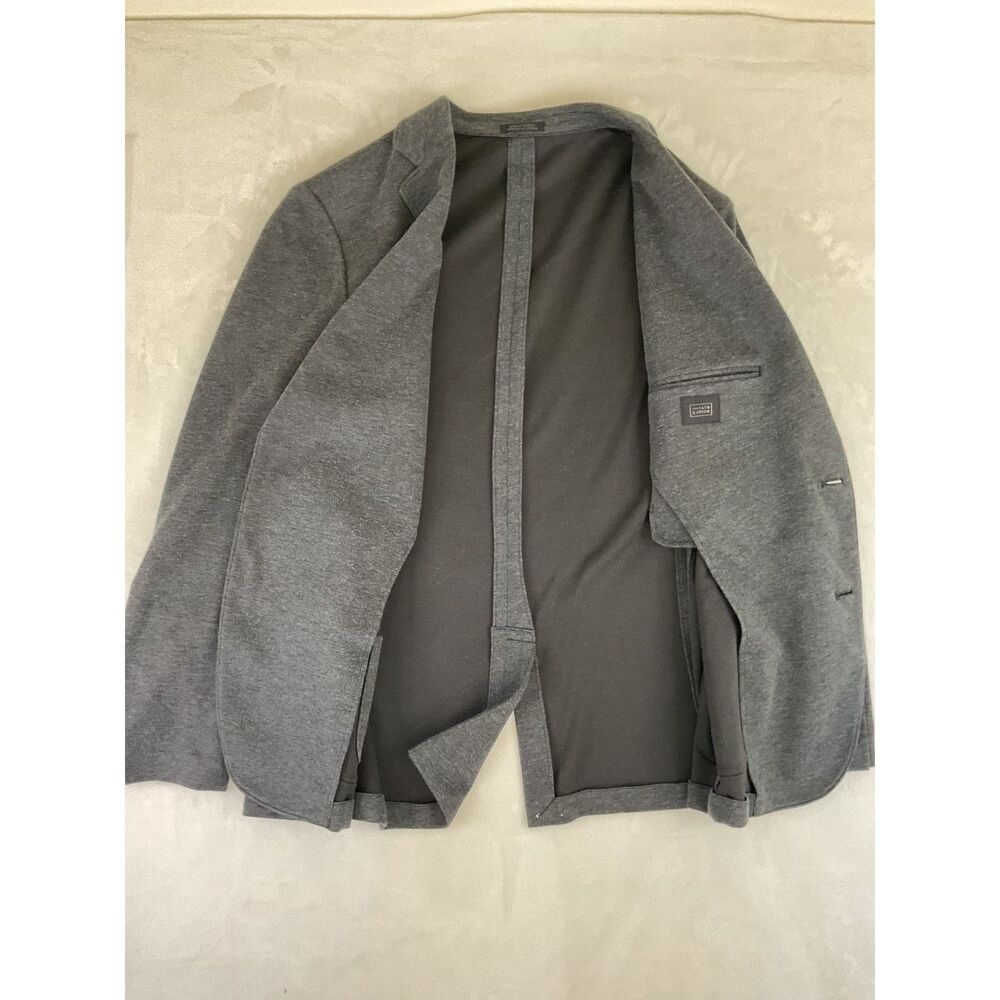 14th & Union Men's Gray Knit Blazer Sport Coat Two Button Casual Jacket Size L